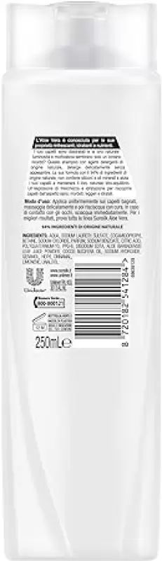 Sunsilk Sampon Natural Refill Aloe Vera pentru Toate Tipurile de Par 250 ml Bax 12 buc.